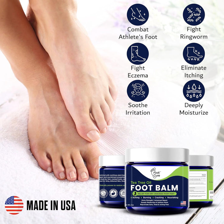 Tea Tree Oil Balm for Dry Cracked Feet