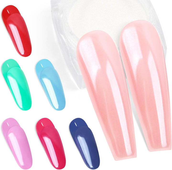 Pearl Chrome Nail Powder & Glitter Kit