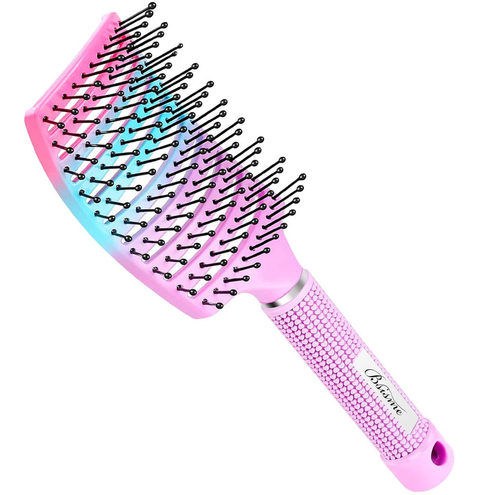 Curved Vented Hair Brush for Fast Drying