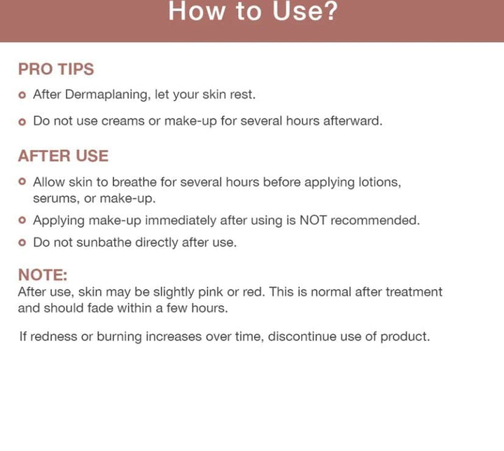 Dermaplane Glo Light Facial Exfoliator