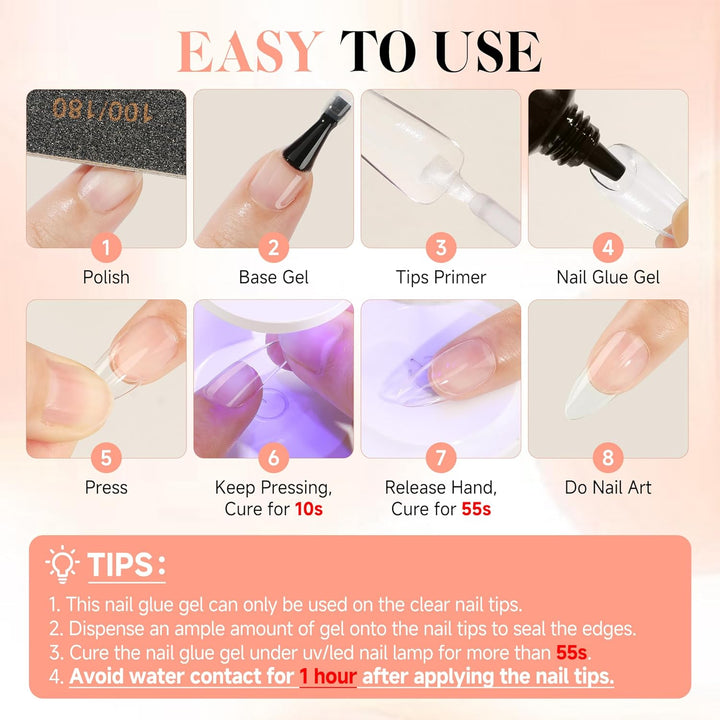 Strong Gel Glue for Nail Extensions