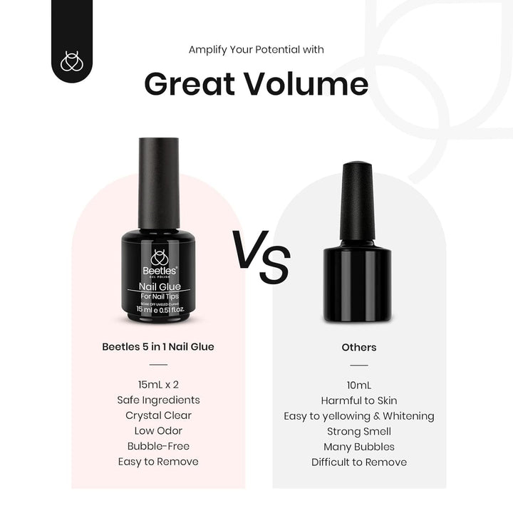5-in-1 Nail Glue Kit for Acrylic & Gel