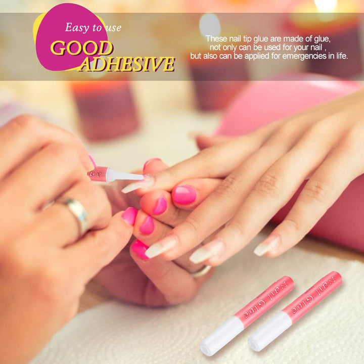45 Pcs Nail Glue for Press Ons & Acrylics