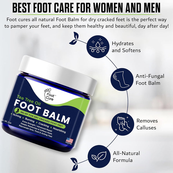 Tea Tree Oil Balm for Dry Cracked Feet