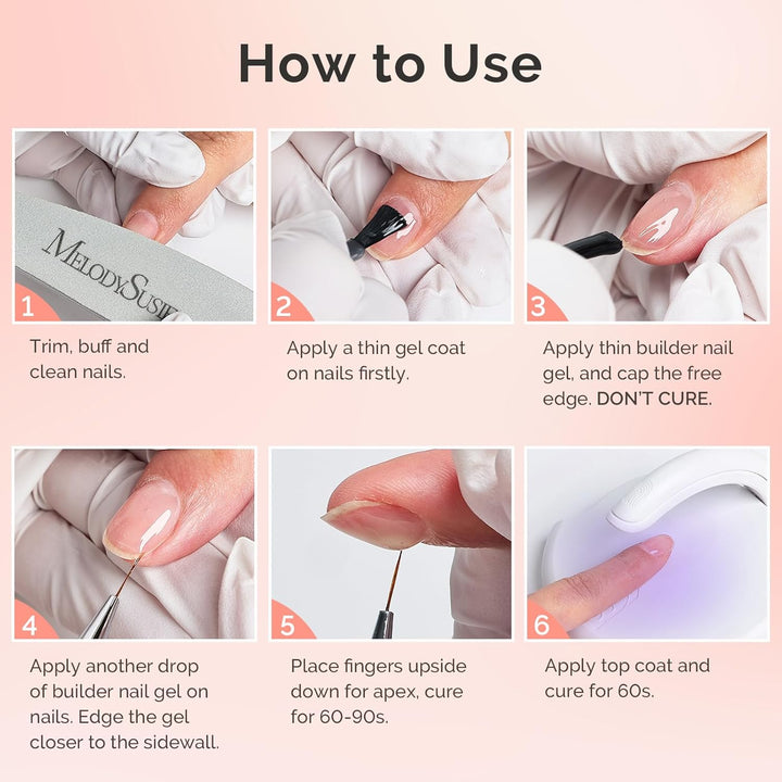 Clear Base Gel for Nails & Rhinestone Glue