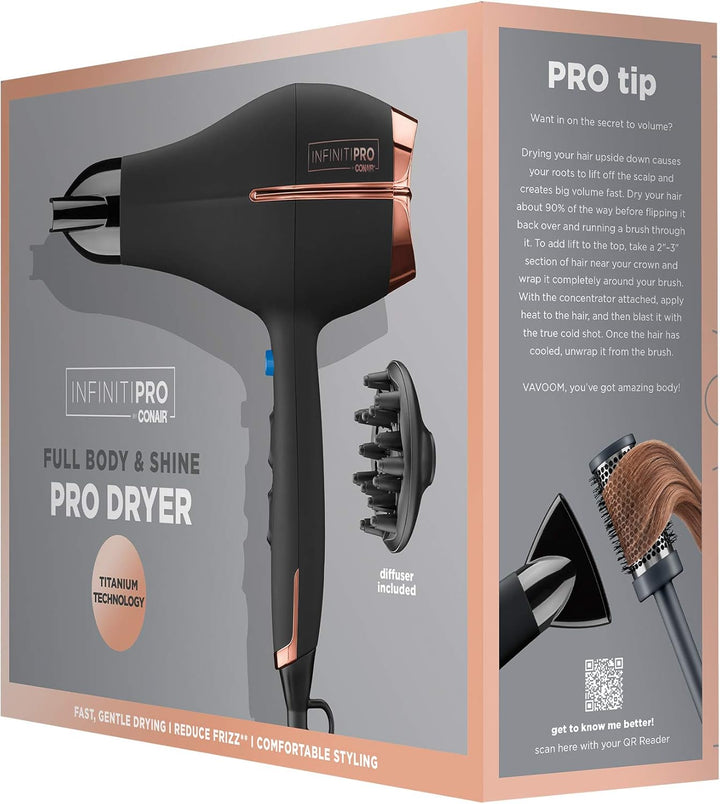 INFINITIPRO Hair Dryer + Diffuser