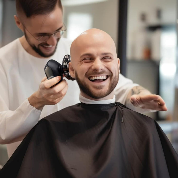 Detachable Head Shavers,  5 in 1 Electric Razor IPX7 Waterproof for Bald Men, Wet Dry LED Display Rechargeable 7D Rotary Shaver Grooming Kit with Type C Charge A