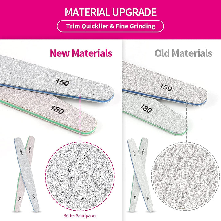 6 Pcs Nail File & Buffer Set for Natural Nails