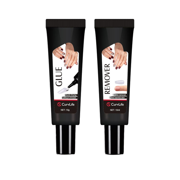 Quick Dry Nail Glue & Remover Kit - 10g