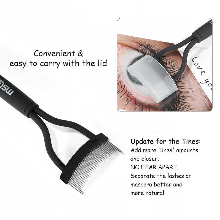 Eyelash Comb & Separator - Black