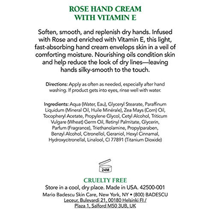 Rose Hand Cream for Dry Cracked Hands