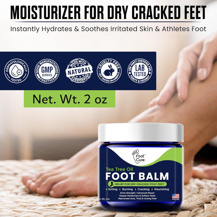 Tea Tree Oil Balm for Dry Cracked Feet