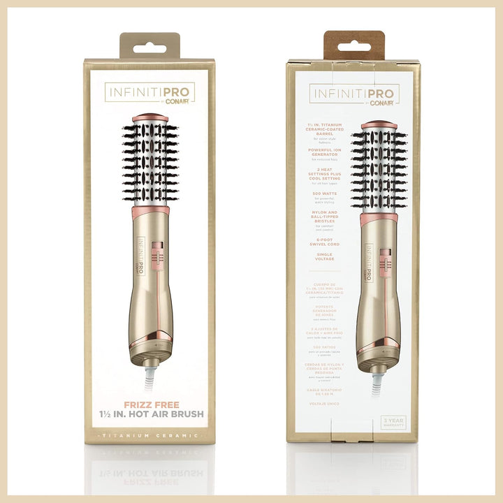 INFINITIPRO Frizz Free 1.5" Hot Air Brush