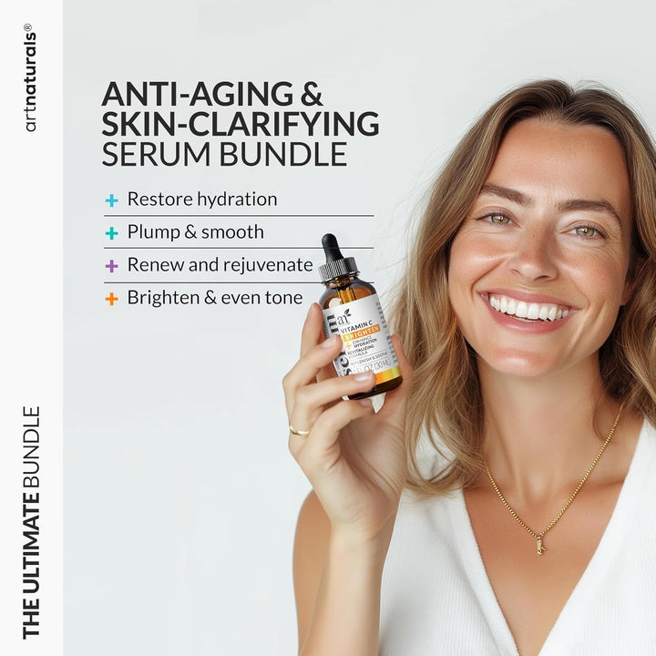 C Serum Set: Retinol, Vit C, HA+Niacin