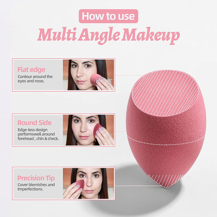 7-Piece Makeup Sponge Set with Case & Mini