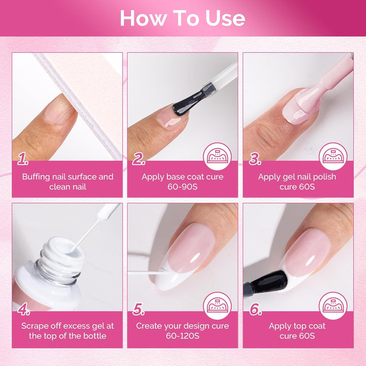 8ML White Gel Nail Liner for Art & Tips
