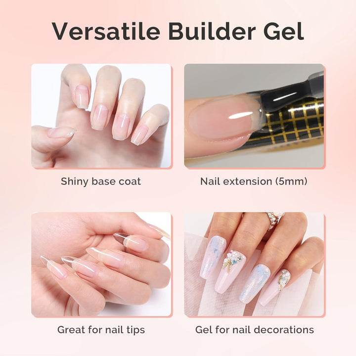 Clear Base Gel for Nails & Rhinestone Glue