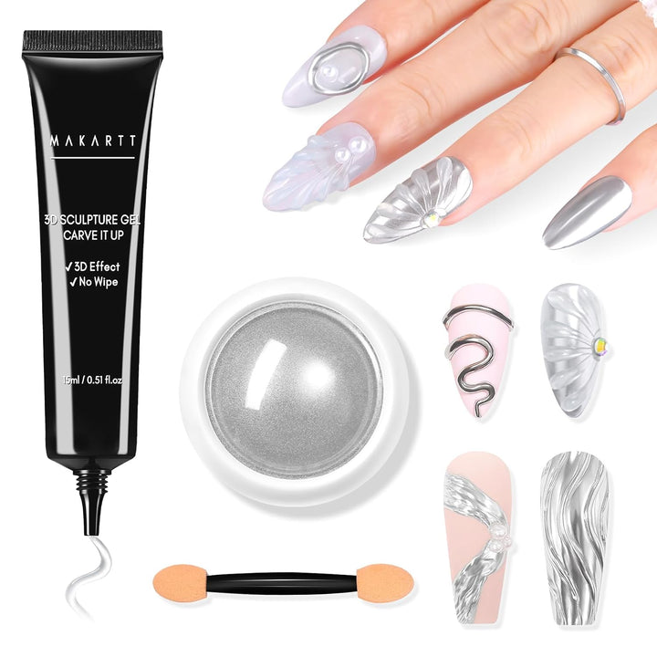 3D Nail Sculpting Gel - Clear 15G