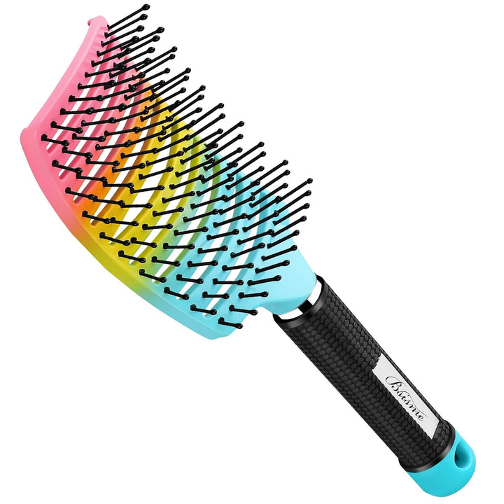 Curved Vented Hair Brush for Fast Drying
