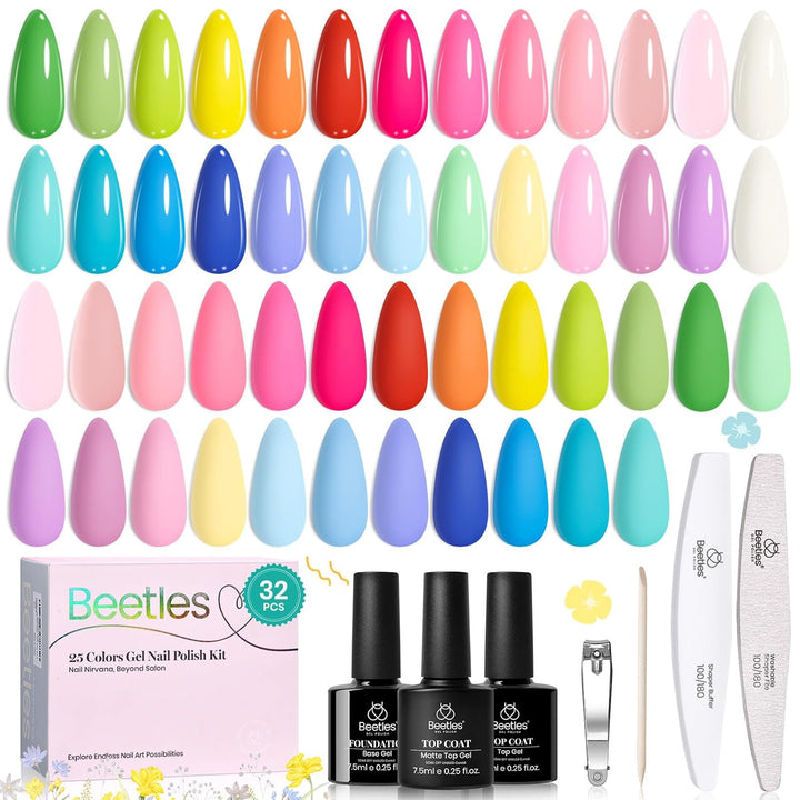 Beetles 25 Colors Gel Nail Polish Set