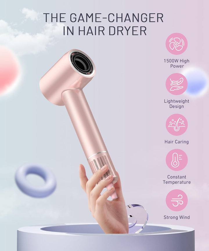 High-Speed Ionic Hair Dryer - Pink