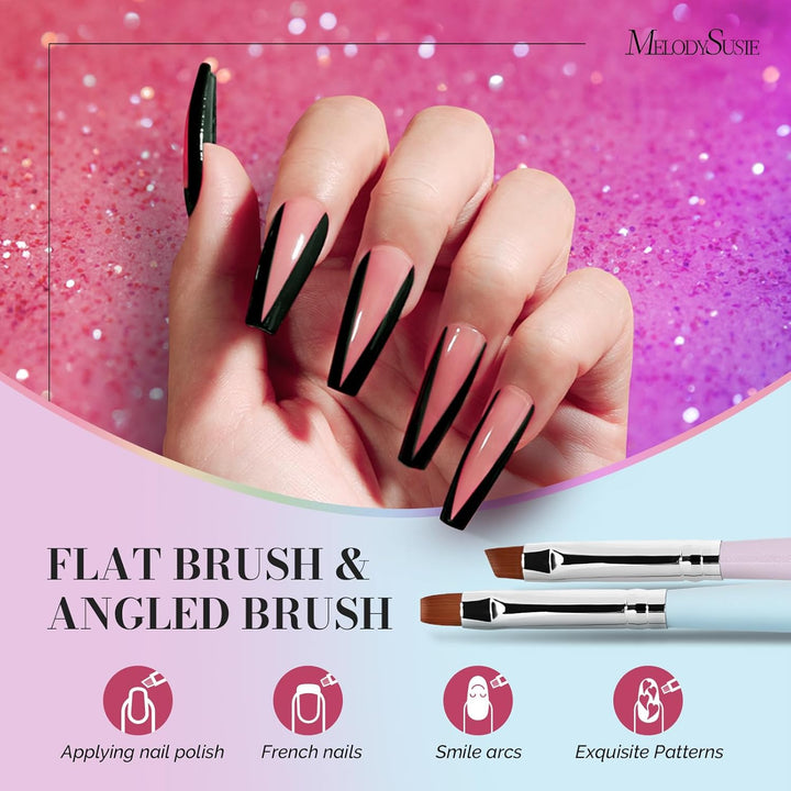 6Pcs Nail Art Brush Set for DIY & Salon