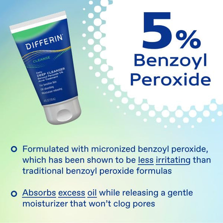 Acne Face Wash with 5% Benzoyl Peroxide