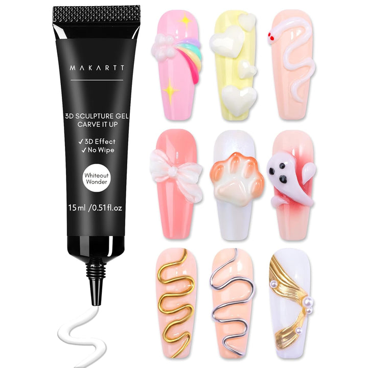 3D Nail Sculpting Gel - Clear 15G