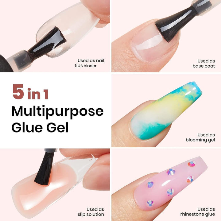 5-in-1 Nail Glue Kit for Acrylic & Gel