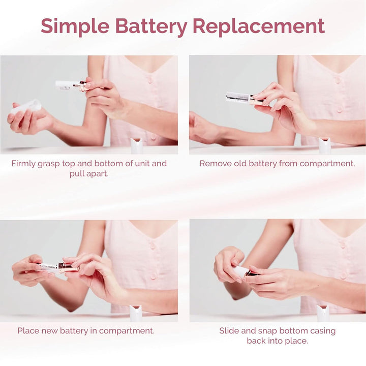 Women's Painless Hair Remover - White/Rose Gold