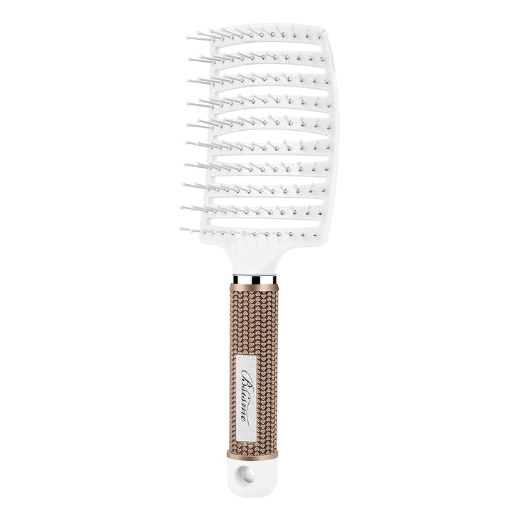 Curved Vented Hair Brush for Fast Drying