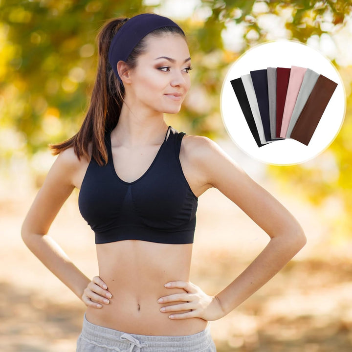 8-Pack Non-Slip Sport Headbands for Women
