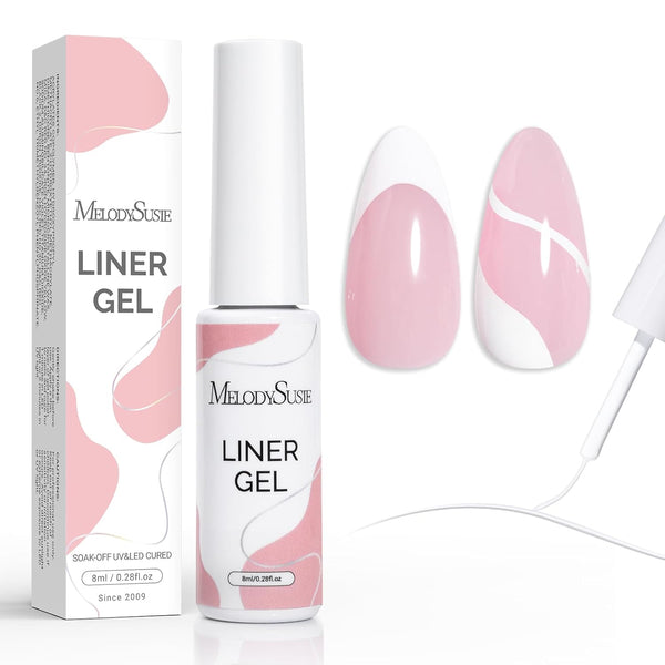 8ML White Gel Nail Liner for Art & Tips