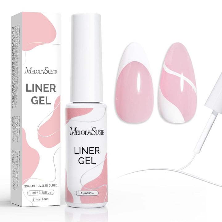 8ML White Gel Nail Liner for Art & Tips