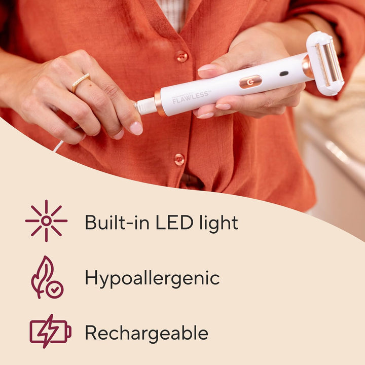 Electric Razor for Women with LED Light