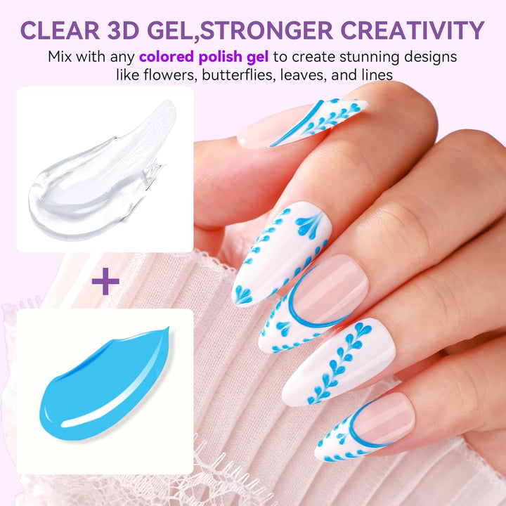 3D Nail Art Gel for Chrome & Sculpting