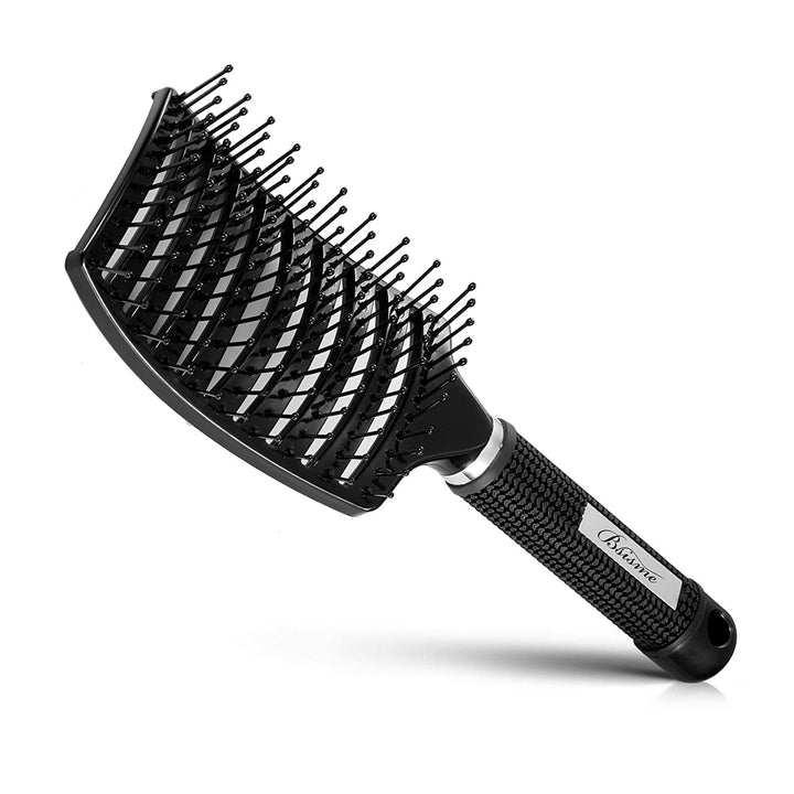 Curved Vented Hair Brush for Fast Drying