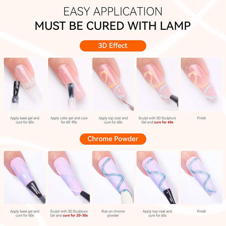 3D Nail Sculpting Gel - Clear 15G