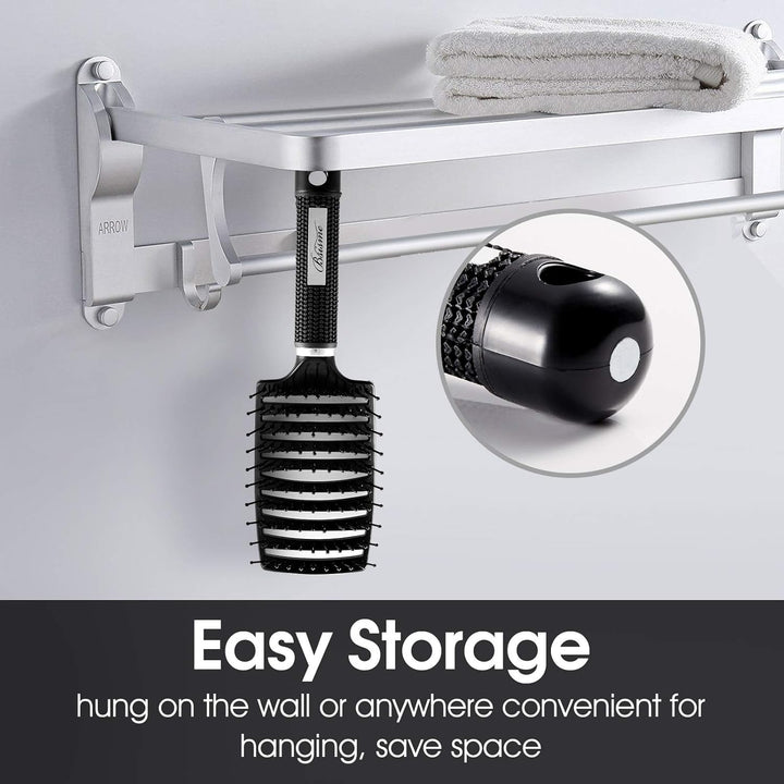 Curved Vented Hair Brush for Fast Drying