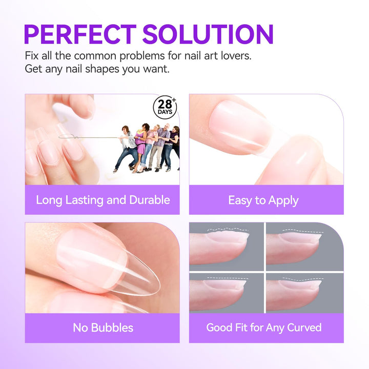 6-in-1 Gel Nail Glue UV Light Kit