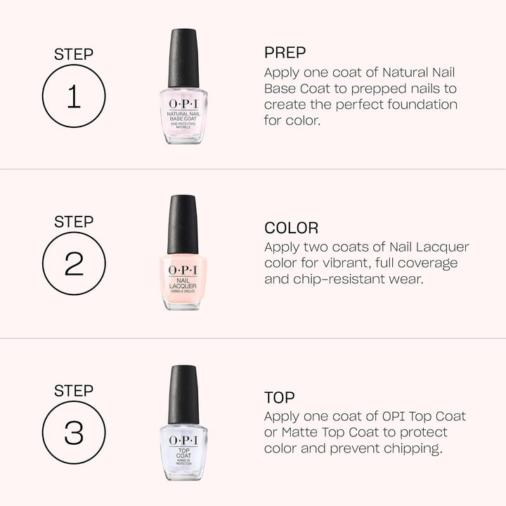 OPI Clear Top Coat - Quick Dry, High Shine
