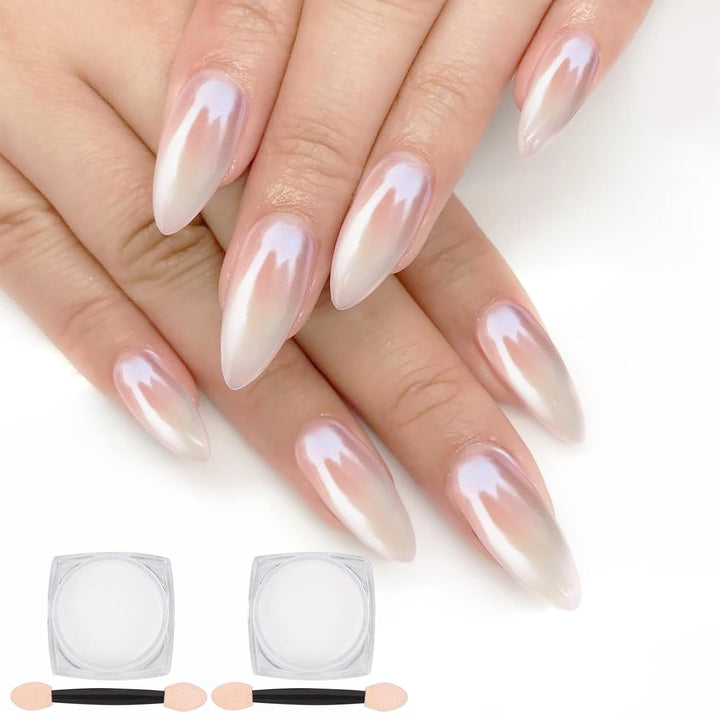 Pearl Chrome Nail Powder & Glitter Kit